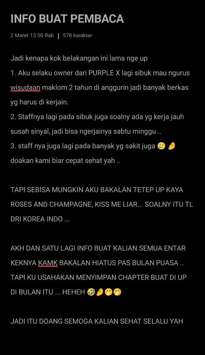 WEDDING PLAN FOR MR AND MR END ( PURPLE X).-INFO BUAT PEMBACA